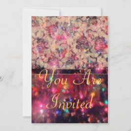 Rosa ros inbjudningar