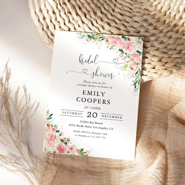  Rosa ros Inbjudningskort för möhippan (Skapare uppladdad)