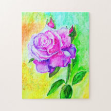 Rosa ros Jigszle Puzzle Painting