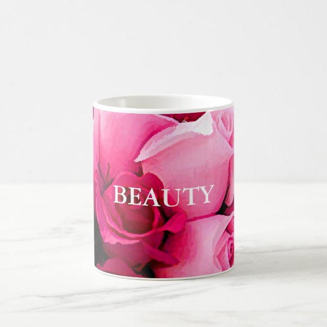 Rosa ros Kaffe koppar (Center)