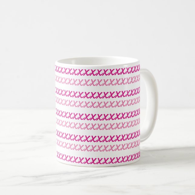 Rosa ros kaffemugg (Framsida höger)