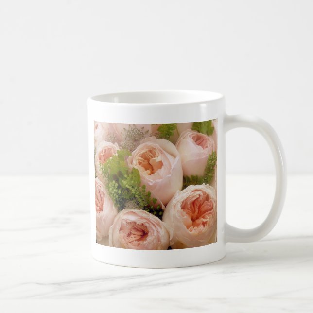 Rosa ros kaffemugg (Höger)
