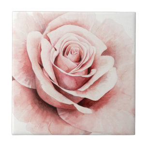 Rosa ros kakelplatta