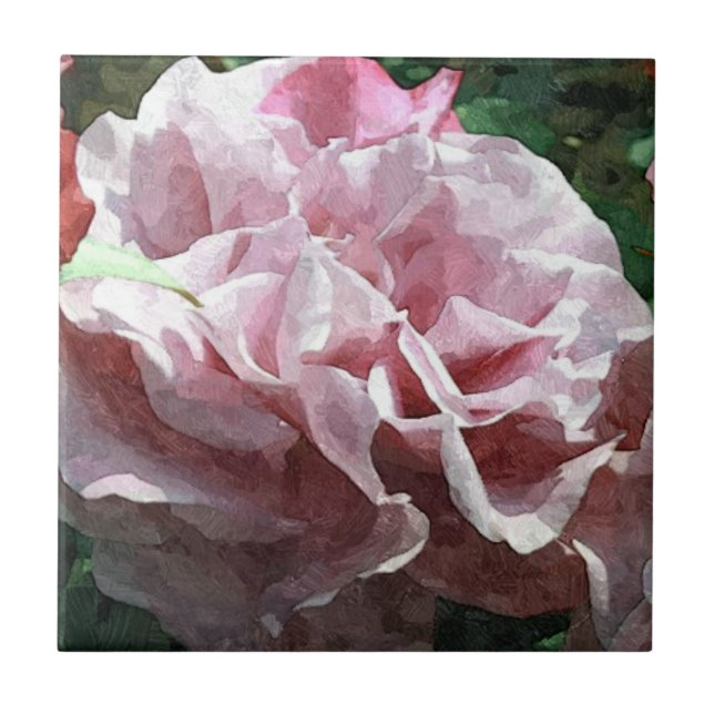 Rosa ros kakelplatta (Framsidan)