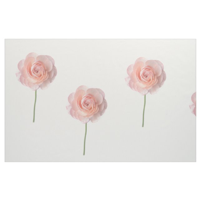 Rosa ros Kammade bomullsfabrikat Tyg (Fat Quarter)