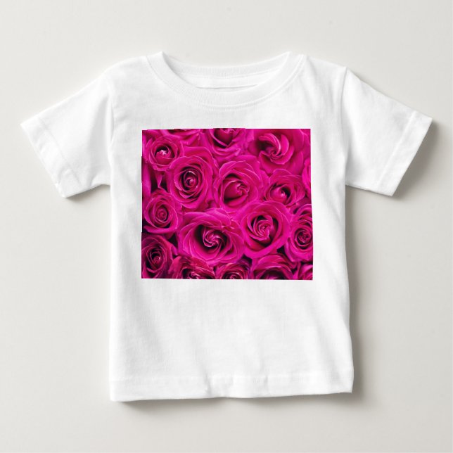 Rosa ros (Kärlek och Romantik) T Shirt (Framsida)