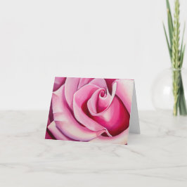 Rosa ros-kort tack kort