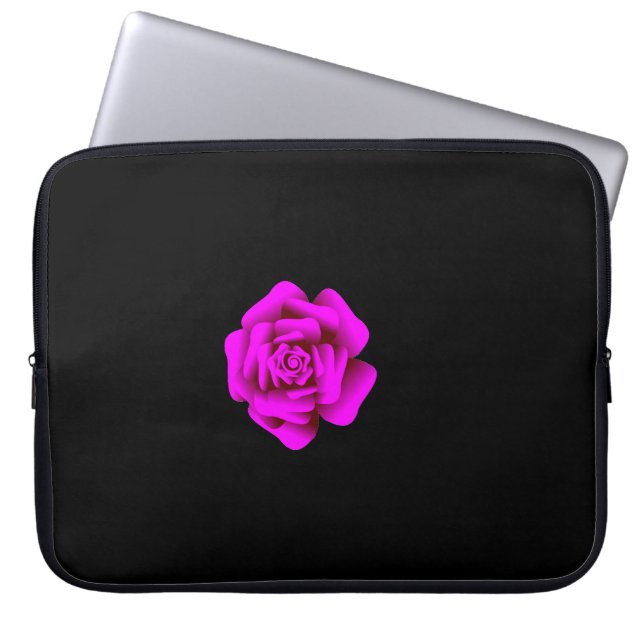 Rosa ros laptop fodral (Framsidan)