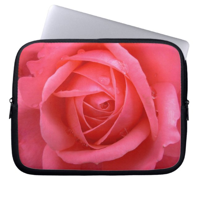 Rosa ros Laptop sleeve Romantic Ro Tablet Fodral (Framsidan)