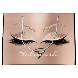 Rosa ros Lash Makeup Glitter Namn Monogram