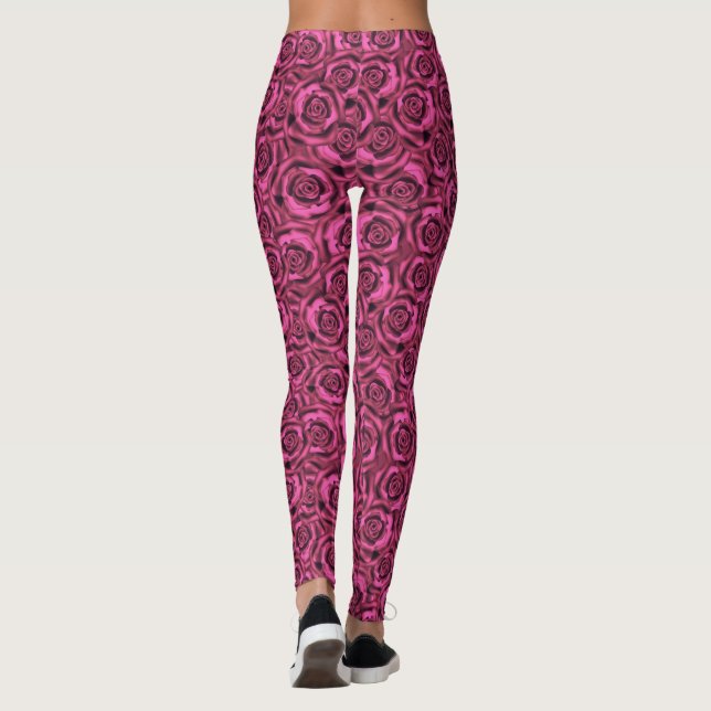 Rosa ros leggings (Baksida)