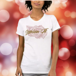 Rosa Ros Lesbisk AF T Shirt