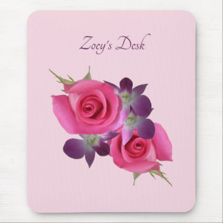 Rosa ros Lila Orchid Mousepad Namn Musmatta
