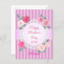 Rosa ros Lycklig Mor dag