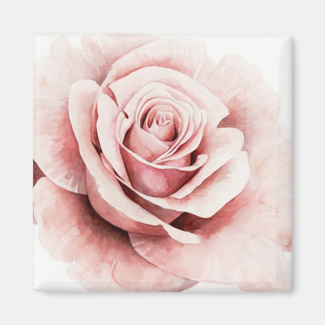 Rosa ros magnet (Framsidan)
