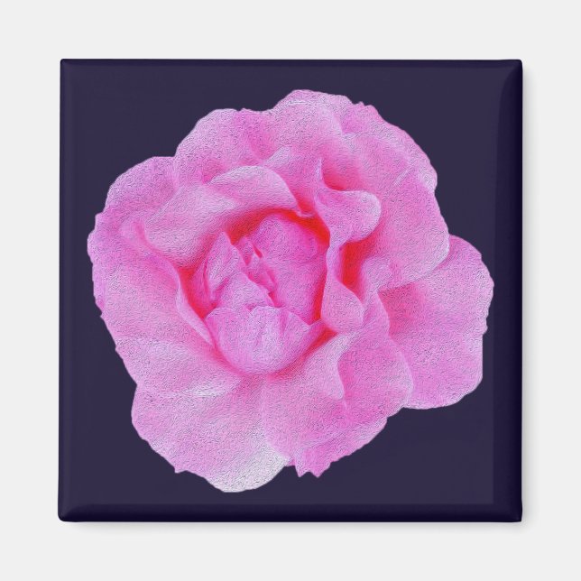 rosa ros magnet (Framsidan)