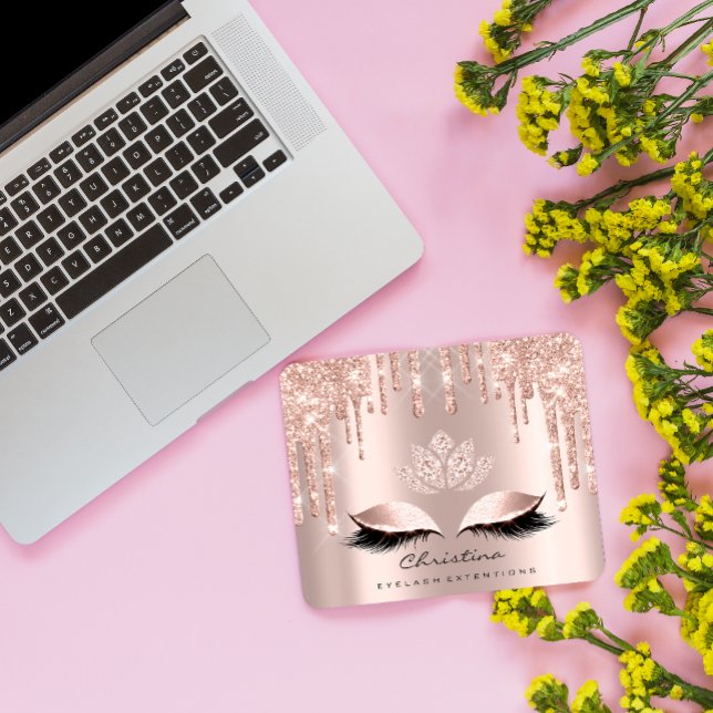 Rosa ros Makeup Artist Sparkly Diamond Lotos Lash Musmatta (Skapare uppladdad)