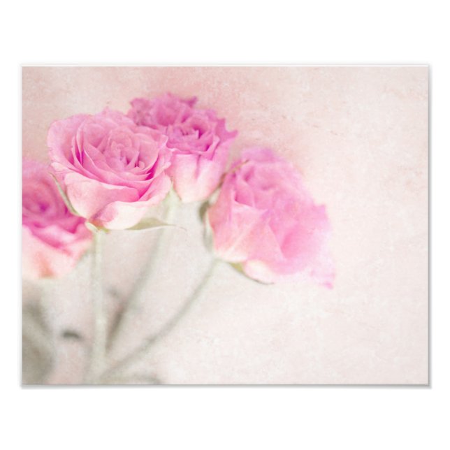 Rosa ros Marble Stone Background Collage Ro Fototryck (Framsidan)