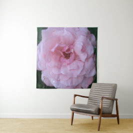 Rosa ros med regndroppar Väggkonst Gobeläng