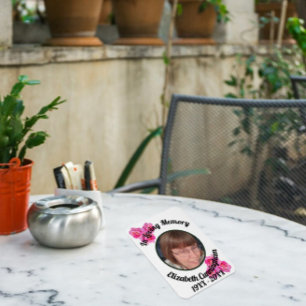 Rosa ros minnesvärda foto minnesmärke magnet