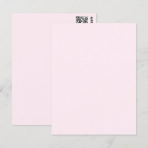 Rosa Ros Mjukt Blekt Vitt Pastell Enfärgad Vykort