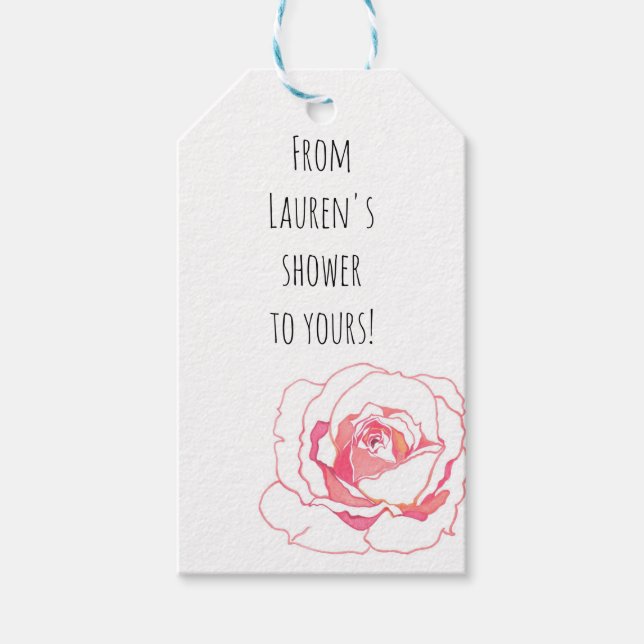 ROSA ROS MÖHIPPA Gift-Märkre Presentetikett (Framsidan)