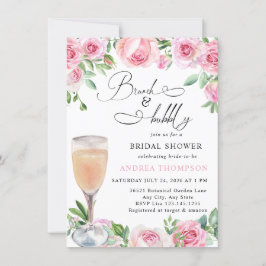 Rosa ros  Möhippa Inbjudningar