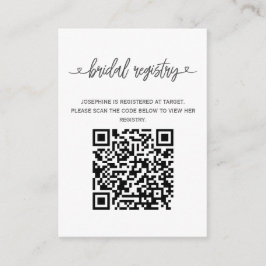 Rosa ros möhippa-register med QR-kod Tilläggskort