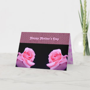 Rosa ros Mors dag-kort Kort