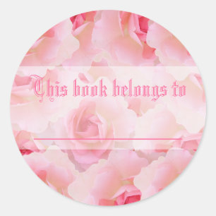 Rosa ros Mors dag Runt Klistermärke