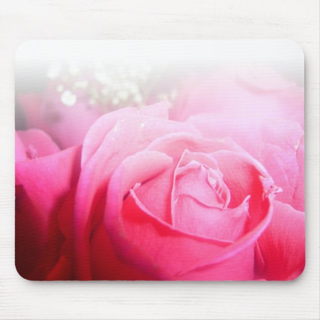 Rosa ros Mousepad Musmatta (Framsidan)