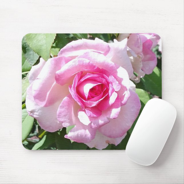 Rosa ros Mousepad Musmatta (Med mus)