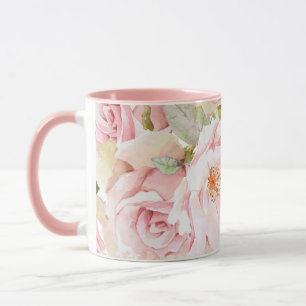 Rosa ros Mugg