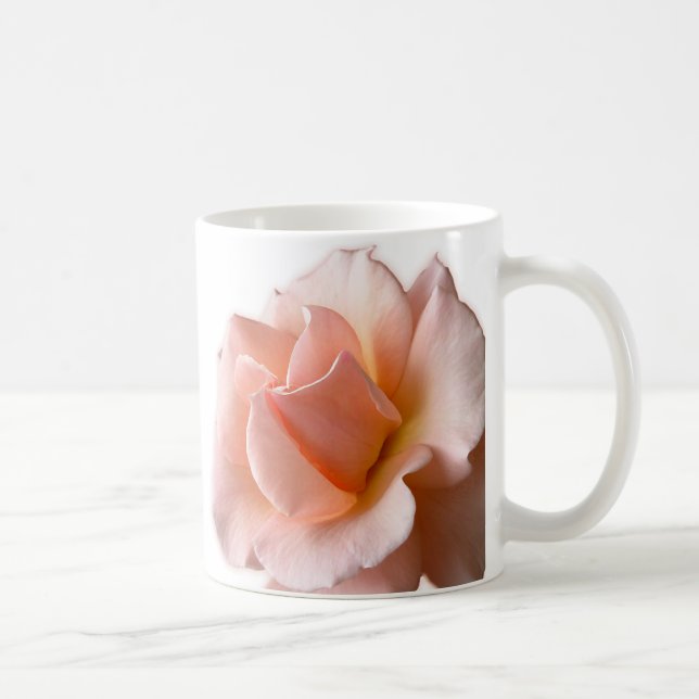 Rosa ros-Mugg-kaffet Kopp-vackra Ro-dekretet Kaffemugg (Höger)
