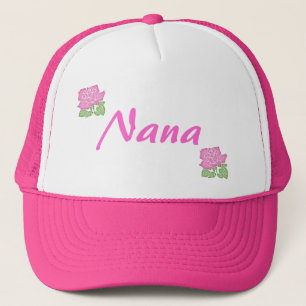 Rosa ros Nana Hat-Anpassade Keps