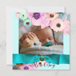 ROSA ROS OCH BLUE BOW FOTOMMALL MONOGRAM INBJUDNINGAR