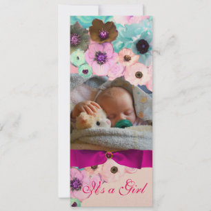 ROSA ROS OCH BOW, BABY SHOWER FOTO-MALL INBJUDNINGAR