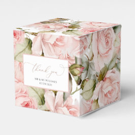 Rosa ros och Grey Löv Bröllop Unge Presentaskar