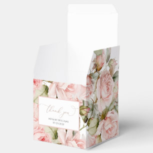 Rosa ros och Grey Löv Bröllop Unge Presentaskar