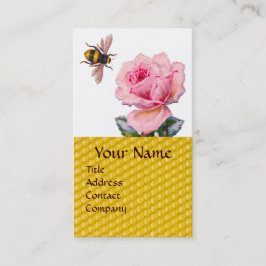 ROSA ROS OCH HONEY BEEKEEPER MONOGRAM VISITKORT