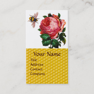 ROSA ROS OCH HONEY BEEKEEPER VAX SEAL VISITKORT