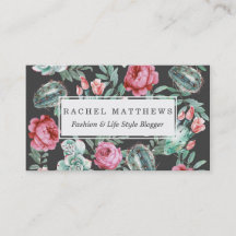 Rosa ros och suckulent kaktusmönster på svart