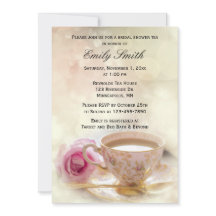 Rosa ros och Tekopp | Elegant Möhippa Tea