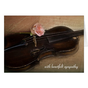 Rosa ros om Violin Sympathy OBS Kort