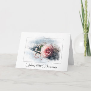 Rosa ros på Piano för 40 år sedan Kort