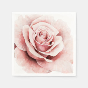 Rosa ros pappersservett