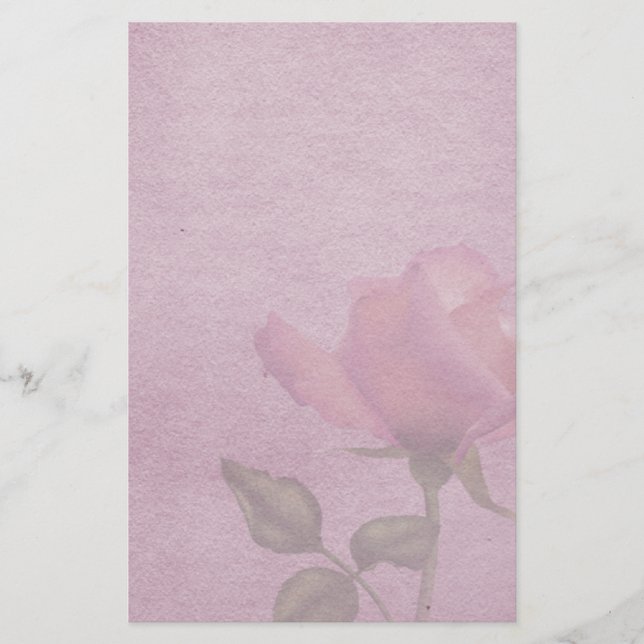 Rosa ros parker brevpapper (Framsida)