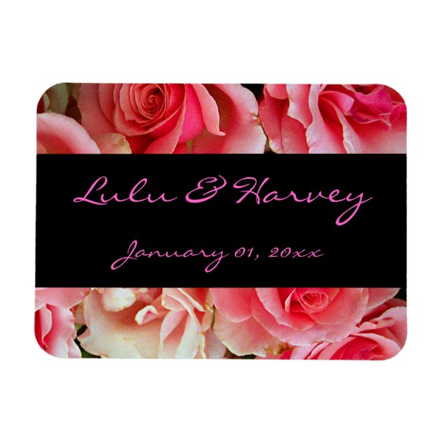 Rosa ros Personal Magnet (Horisontell)