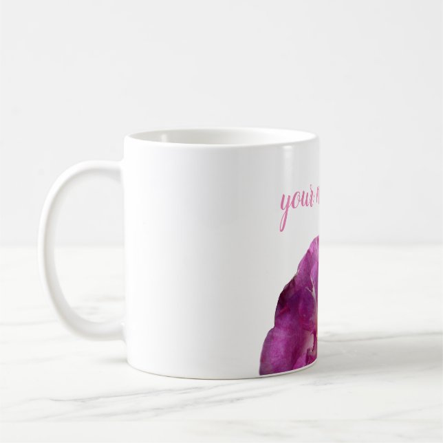 Rosa ros, Personlig Classic Mugg (Vänster)