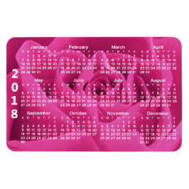 Rosa ros Petals 2018-kalender Magnet